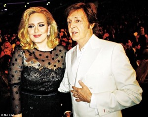Paul McCartney med Adele