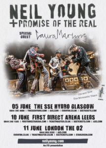 Neil Young + Promise Of The Real - concert poster, June 2016